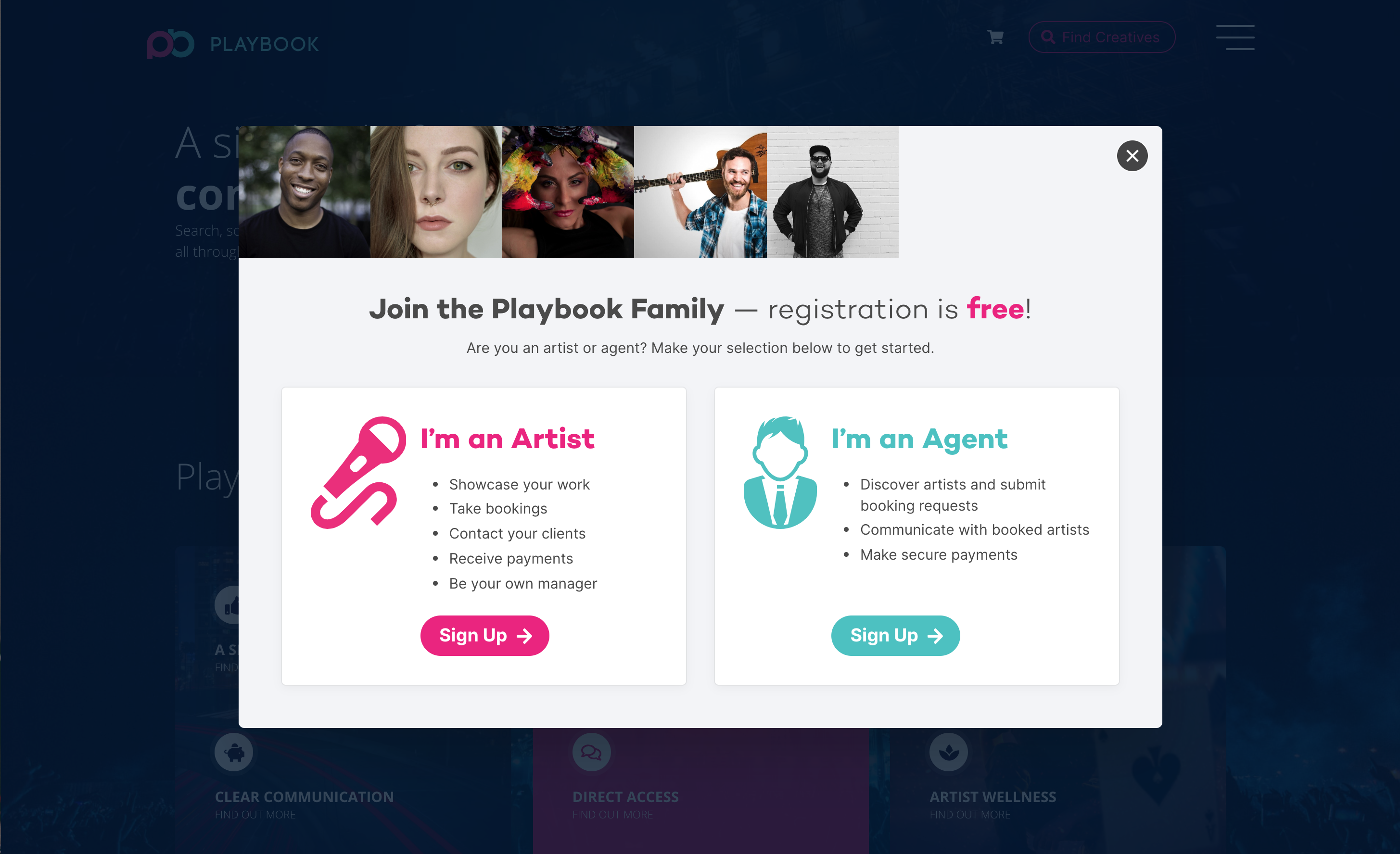 Playbook website by Billow